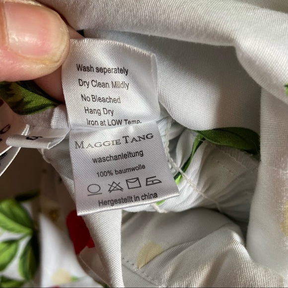 Maggie Tang Cherry Rockabilly 50s Retro Pin-up Dress - Picture 9 of 9